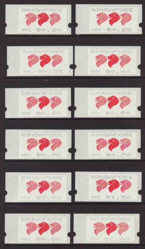 Singapore Lion's Head Framas MI M2 MNH VF  