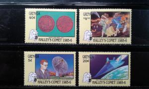 Grenada #1366-1369 MNH Halley's comet h191.3306