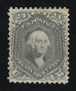 AFFORDABLE GENUINE SCOTT #78 FINE MINT MAYBE REGUMMED 1862 24¢ LILAC WASHINGTON