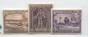 British Guiana KGVI 1938 60, 96 cents and $1 unmounted mint NH