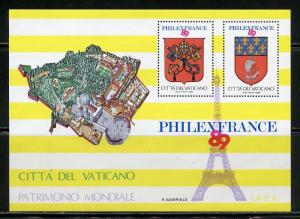 VATICAN CITY PHILEXFRANCE 1989 SOUVENIR SHEET  MINT NH--UNLISTED IN SCOTT CAT.