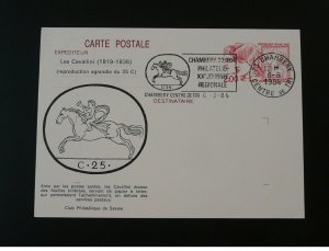 postal history in Sardinia Cavallini horse stationery card 1984