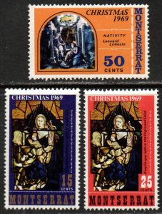 Montserrat Sc #224-226 MNH