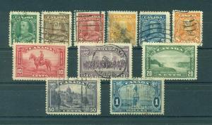 Canada sc# 217-227 used cat value $24.00