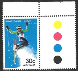 AUSTRALIA 1984 30c FREESTYLE SKIING Winter Sports Issue Sc 898 MNH