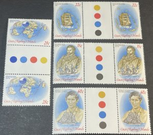 COCOS ISLANDS # 61-64-MINT NEVER/HINGED--COMPLETE SET OF GUTTER PAIRS--1980
