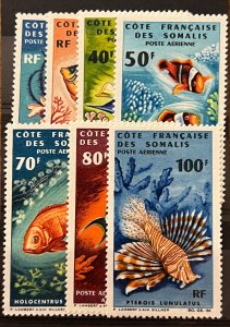 Somali Coast 1966 SC C43-C48 MNH Set