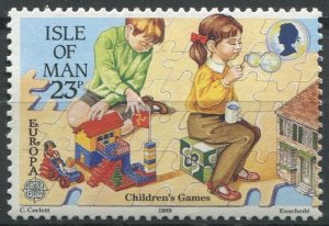 Isle of Man Sc#397 MNH, 23p multi, Europa (C.E.P.T.) 1989 - Children's Games ...