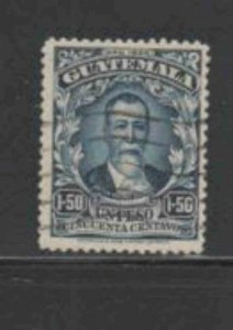 GUATEMALA #224 1926 1.50p PRES. BARRIOS F-VF USED