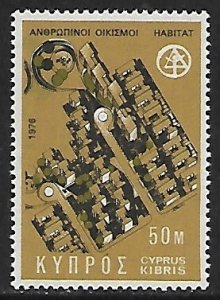 Cyprus # 469 - Human Settlements - MNH.....{ZW8}