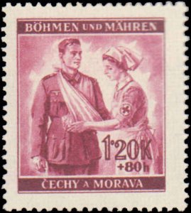 Czechoslovakia - Bohemia and Moravia #B1-B2, Complete Set(2), 1940, Hinged
