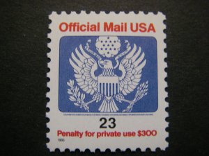 Scott O156, 23 cent Official Eagle & Shield, MNH single, NICE stamp