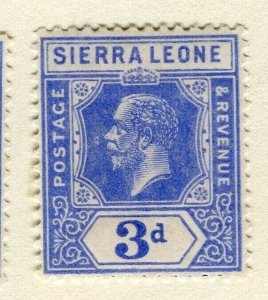 Sierra Leone 1921 Early Issue Fine Mint Hinged 3d. NW-160122