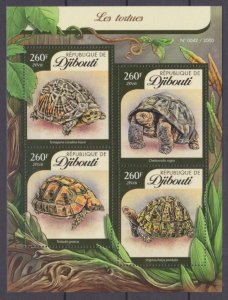 2016 Djibouti 839-842KL Reptiles / Turtles 12,00 €