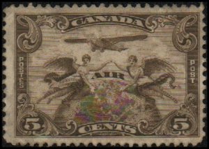 Canada C1 - Mint-PG - 5c Allegory of Flight (1928) (cv $14.00)