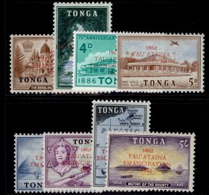 TONGA GVI SG120-127, 1962 emancipation set, NH MINT.