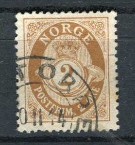 NORWAY; 1890s early classic 'ore' type used Shade of 2ore. + fair Postmark