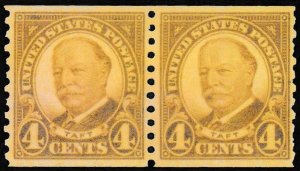 U.S. Scott # 687 PR, 4¢, 1930, PSE Cert, F 70, Mint, OGnh, Coil Pair, Brown