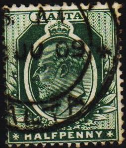 Malta. 1903 1/2d S.G.47b  Fine Used