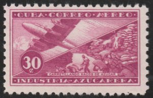1954 Cuba Stamps Sc C102 Plane and Sacks of Sugar NEW