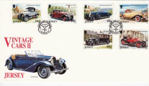 Jersey 1992 Vintage Cars on FDC