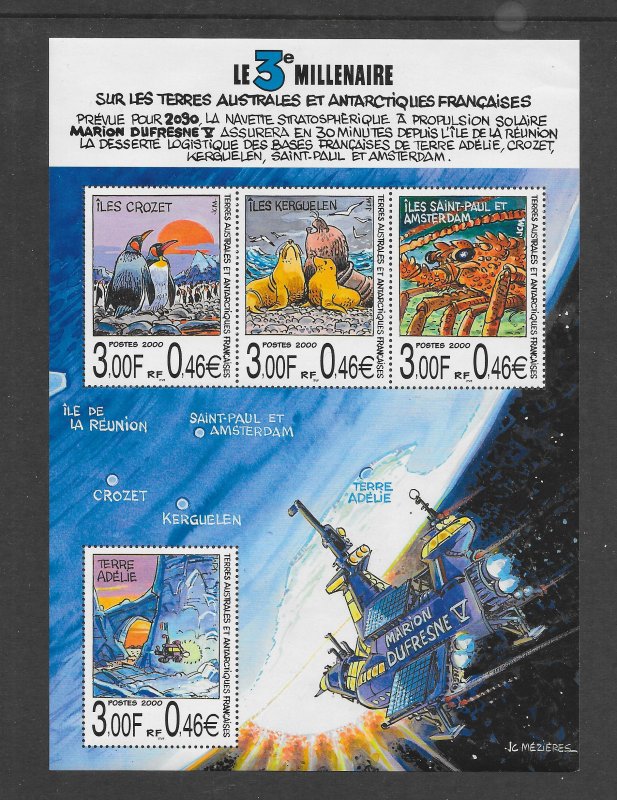 FRENCH SOUTHERN ANTARCTIC TERRITORIES #274 THE THIRD MILLENNIUM    MNH