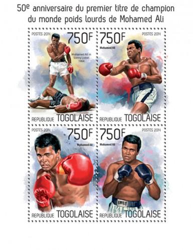 TOGO 2014 SHEET MUHAMMAD ALI BOXING SPORTS tg14210a