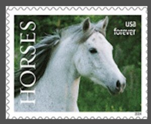 US 5893 Horses C F single MNH 2024 after June 30