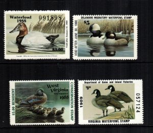 US 4  used state duck stamps