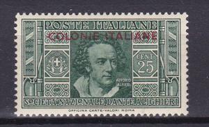 ITAL.COLONIES-GENERAL   4 MH 1932 25c Dante Ovpt.