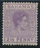 Bahamas SG 153a Violet SC# 104 MH  1938 definitive wmk script