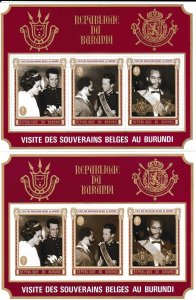 Burundi # C142a, King Baudouin, Perf & Imperf, Souvenir Sheet, Mint NH, 1/2 Cat.