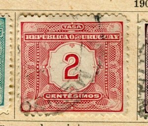 URUGUAY; 1902 early classic pictorial issue fine used 2c. value