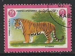 1984 Afghanistan - Sc 1084 - used VF - 1 single - Tiger