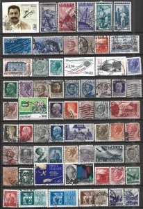 COLLECTION LOT 7661 ITALY 63 STAMPS CLEARANCE