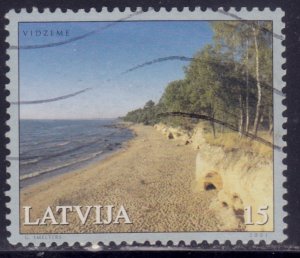 Latvia, 2001, Baltic Coastal View, 15s, used++