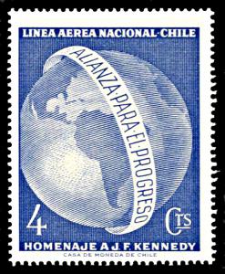 Chile C254, MNH, John F. Kennedy and Alliance for Progress