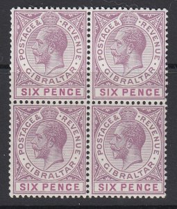 GIBRALTAR, Scott 82, MNH block