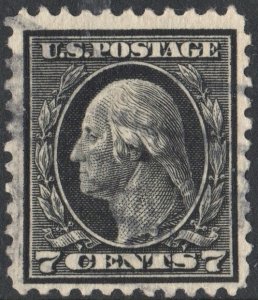 SC#507 7¢ Washington Single (1917) Used