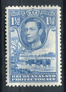 BECHUANALAND; 1938 early GVI Pictorial issue fine Mint hinged 1.5d. value