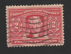 SC# 324 - (2c) - Thomas jefferson - Used Single