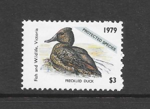 BIRDS - CANADA -VICTORIA FISH & WILDLIFE DUCK  MNH