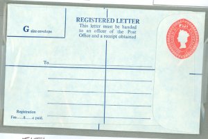 Fiji  1975 8c + 3c registered envelope; very clean