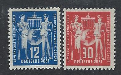 GERMANY - DDR SC# 49-50 FVF/OG 1949