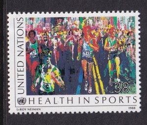 United Nations New York  #527  MNH 1988  sports  marathon 38c