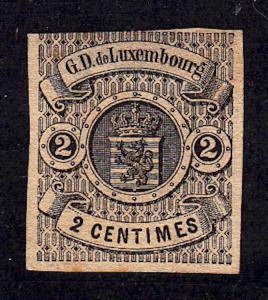 Luxemburg #5, Unused, hinge remnant, CV$125.00