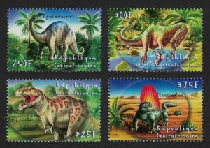 Central African Rep. Dinosaurs Prehistoric Animals 4v 2001 MNH MI#2805-2808