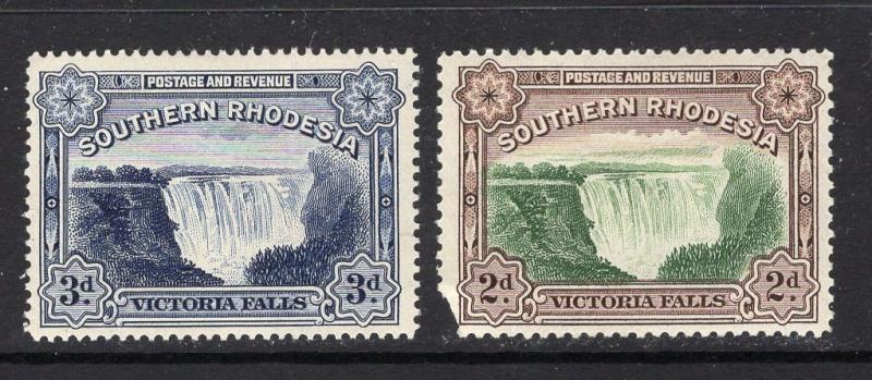 Southern Rhodesia. Scott 37, 37a.MH  CV $6.50