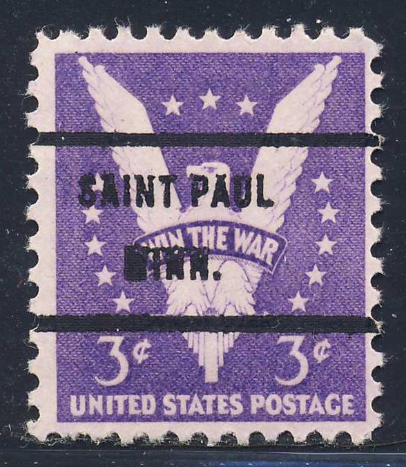 Saint Paul MN, 905-71 Bureau Precancel, 3¢ Win the War