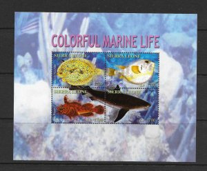 FISH - SIERRA LEONE #2710  MARINE LIFE  MNH